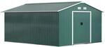 Outsunny Ger&auml;tehaus mit Pultdach Stahl 340L x 386B x 200H cm