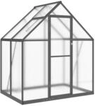 Furnicato Gew&auml;chshaus Mit Fundamentrahmen Anthrazit 169x114x195 Cm Alu