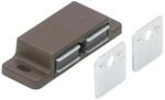 Hettich Magnetschn&auml;pper 2 x 3 kg Platte starr Braun
