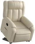 vidaXL Relaxsessel mit Aufstehhilfe Creme Kunstleder 3205265