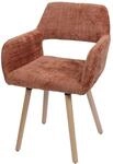 MCW Esszimmerstuhl A50 II Terrakotta Stoff/Textil Chenille 465g/m&sup2;