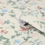 Laura Ashley Vliestapete Summer Palace Sage Apricot Beige FSC&reg;