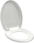 vidaXL Toilettensitz mit Absenkautomatik und Quick-Release-Design Wei&szlig; 145015