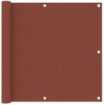 vidaXL Balkon-Sichtschutz Terrakotta-Rot 90x300 cm Oxford-Gewebe 134976