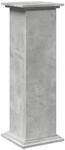 vidaXL Postament mit Stauraum Betongrau 31x30x90 cm Holzwerkstoff 854610