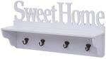 MCW Wandgarderobe D41 Sweet Home 4 Haken Wei&szlig;