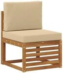 vidaXL Outdoor Mittelsofa Massivholz Akazie Natur 900493