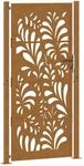 vidaXL Gartentor 105 x 205 cm Verwitterungsstahl Wellendesign 4100978