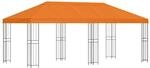 vidaXL Pavillon mit Seitenw&auml;nden 6 x 3 m Orange Polyester und Stahl 3375990