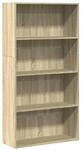 vidaXL B&uuml;cherregal Sonoma-Eiche 80x30x152 cm Holzwerkstoff 857942
