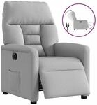 vidaXL Relaxsessel Elektrisch Wolkengrau Stoff 3303021