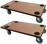 PROREGAL Transportroller 4 Rollen HxBxT 11,5x30x60 cm Traglast 200kg...