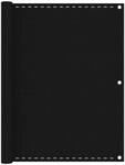 vidaXL Balkon-Sichtschutz Schwarz 120x400 cm HDPE 311037