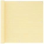 vidaXL Balkon-Sichtschutz Beige 90x500 cm HDPE 310914