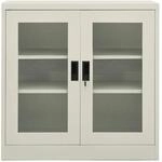 vidaXL B&uuml;roschrank Hellgrau 90x40x90 cm Stahl