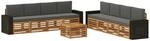 vidaXL Sofagarnituren mit Kissen 9 Stk Massivholz Akazie 3384183