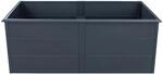 Westmann Hochbeet Primus aus Metall Inkl. Schneckenschutz 2 m x 1 m Anthrazit