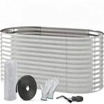TTL GARDEN Ovales Garten-Hochbeet SPIRIT M 160&times;80&times;80 cm &ndash; Gro&szlig;es Metall...