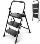 Sekey Klapptritt 3 Stufen Faltbar 36 cm Trittstufen Anti Rutsch bis 150 kg