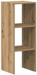 vidaXL B&uuml;cherregal Stapelbar Artisan-Eiche 30x30x80 cm Holzwerkstoff 858819