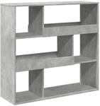 vidaXL Raumteiler Betongrau 100x33x94,5 cm Holzwerkstoff 3309477