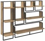 vidaXL Wandregal-Set mit Regal 6-Tlg Artisan-Eiche 100 x 25 x 30 cm 882848