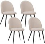 Albatros Esszimmerstuhl CAPO Stoff 4er Set Beige