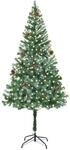 vidaXL K&uuml;nstlicher Weihnachtsbaum Gr&uuml;n 180 cm PVC und Stahl 3396710