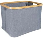 osoltus Faltbox W&auml;schebox W&auml;schekorb Nelson Bambus 40 cm Grau