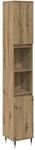 vidaXL Badschrank Artisan-Eiche 30x30x190 cm Holzwerkstoff 857197