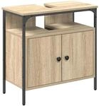 vidaXL Badezimmerschrank mit T&uuml;r Beige 60 x 30 x 60 cm Holzwerkstoff 868042