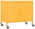 vidaXL Lagerschrank Senfgelb 60x35x56 cm Stahl