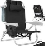 Tectake Aluminium Strandstuhl Coral Klappbar Mit Rucksackfunktion Wetterfest...