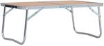 vidaXL Klappbarer Campingtisch Braun Aluminium 60 x 40 cm 48186