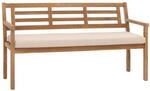 PROREGAL Gartenbank HxBxT 82x145x59cm Sitzbank Parkbank Holzbank Massiv-Holz Akazie