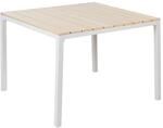 Beliani Gartentisch PRATO Beige Weiss 95x95x74