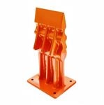 Relaxdays Holzspalter Stahl Orange Manuell 18 cm x 10 cm x 8 cm