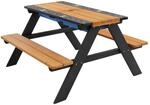ML-Design Kindersitzgarnitur Outdoor mit Spielwannen Naturbraun Holz
