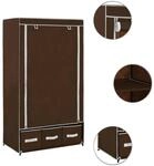 vidaXL Kleiderschrank Braun 87 x 49 x 159 cm Stoff