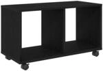 vidaXL Beistelltisch mit Regal Schwarz Eichen-Optik 72 x 33 x 42,5 cm 868061