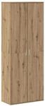 vidaXL Highboard Artisan-Eiche 70 x 33,5 x 180 cm Holzwerkstoff 3365565