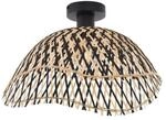 QAZQA Art-Deco-Deckenleuchte Schwarz Bambus 40cm Alka