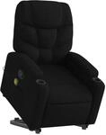 vidaXL Massagesessel mit Aufstehhilfe Schwarz Stoff Modell 3