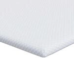 vidaXL Matratzenauflage Wei&szlig; 160 x 200 cm Jacquard Stoff 4106217