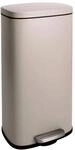 Svita TQ30 M&uuml;lleimer 30L Treteimer Abfallbeh&auml;lter Softclose Deckel Taupe