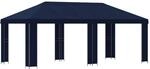vidaXL Garten Pavillon 6 x 3 m Blau Polyester und Stahl 190 3376013
