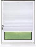 Deco-Raum Plissee Basic ohne Bohren 95x150cm Wei&szlig; Blickdicht Klemmfix
