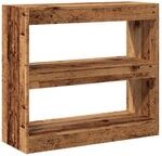 vidaXL B&uuml;cherregal/Raumteiler Altholz-Optik 80x30x72 cm 856814