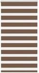 vidaXL Doppelrollo Braun 75x100 cm Stoffbreite 70,9 cm Polyester 4014308