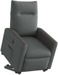 vidaXL Relaxsessel mit Aufstehhilfe Elektrisch Dunkelgrau Stoff 3324067